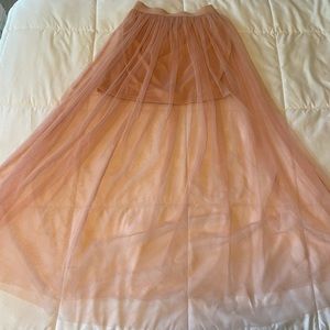 Pink skirt